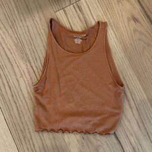 NWOT American Eagle Outfitters Brown Ribbed Tank